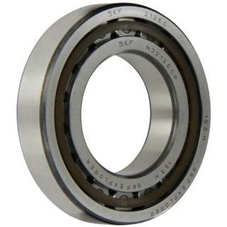 SKF NJ 212 ECP Cylindrical Roller Bearing, Removable Inner Ring, Flanged, High Capacity, Polyamide/Nylon Cage, Metric, 60mm Bore, 110mm OD, 22mm Width, 6300rpm Maximum Rotational Speed, 22900lbf Static Load Capacity, 21000lbf Dynamic Load Capacity Industr