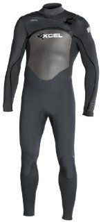 Xcel Men's Xflex X Zip2 3/2mm Fullsuit with Silver Ash Logos (Black, X Small)  Surfing Wetsuits  Sports & Outdoors