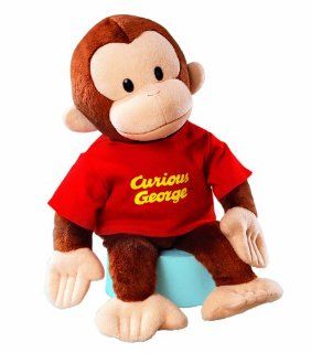 Russ Berrie Curious George with Red Shirt 16" Plush Toys & Games