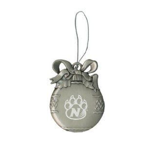 Northwest Missouri State Bulb Silver Pewter Ornament 'Official Logo Engraved'  Sports Fan Hanging Ornaments  Sports & Outdoors