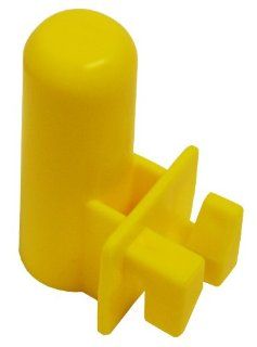 Fi Shock SC 940 Yellow Safety Cap Round Post Insulators, 25 Per Bag  Livestock Equipment  Patio, Lawn & Garden