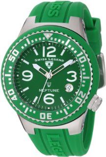 Swiss Legend Women's 11044P 08 Neptune Green Dial Green Silicone Watch at  Women's Watch store.