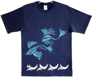 Hawaii Imprint   Flying Fish Hawaiian Aloha Pre Shrunk Premium Quality Cotton T shirt Novelty T Shirts Clothing