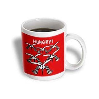 3dRose Hungry Mosquitoes Ceramic Mug, 11 Ounce Kitchen & Dining