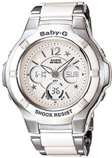 Women's Stainless Steel Baby G Digital White Dial White Resin Inserts at  Women's Watch store.