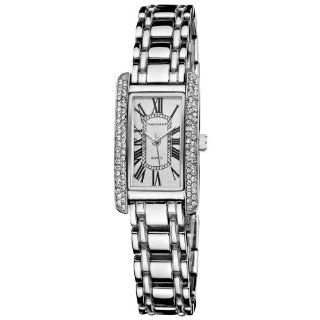 Vernier Women's VNR111 28SS Classic Feminine Rectangular Silver Tone Easy Read Quartz Bracelet Watch at  Women's Watch store.