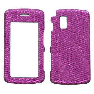 Hard Plastic Snap on Cover Fits LG CU920 CU915 VU Leather Hot Pink Plaid Executive AT&T Cell Phones & Accessories
