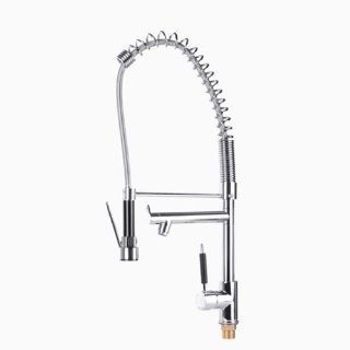 Lead Free Single Handle Commercial Style Pull Down Kitchen Faucet.Chrome.   Touch On Kitchen Sink Faucets  