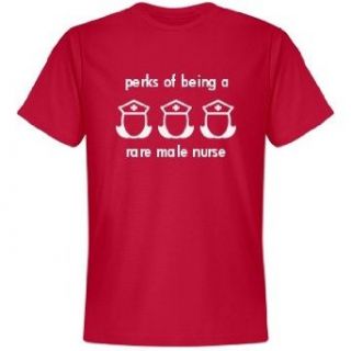 Perks Of A Male Nurse Unisex Anvil Lightweight T Shirt Athletic Apparel Clothing