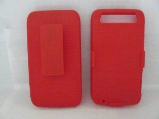 (LOT OF 2) Motorola Atrix 3 HD/Dinara MB886 Belt Clip Holster Case Combos with Kickstand (Red) Cell Phones & Accessories