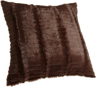 Brentwood 922 Cut Fur Chocolate Pillow, 18 Inch   Throw Pillows