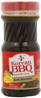CJ Korean BBQ Sauce, Kalbi, 29.63 Ounce Bottles (Pack of 4)  Korean Barbecue Sauce  Grocery & Gourmet Food