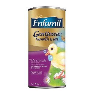 Enfamil Gentlease Infant Formula for Fussiness & Gas, Ready to Feed, 0 12 months 1 qt (946 ml) Health & Personal Care