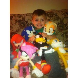 Sega Sonic The Hedgehog X Sonic Shadow Knuckles Tails and Cream Sonic 5 Plush Doll Stuffed Toy. Shadow, Tails, Knuckles, and Cream X  Large Plush Doll 19 inches, (Sonic is 9 inches only)   Sonic Doll Set, Very cute doll, kids love it. Toys & Games