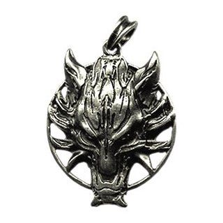 Fenris Fenrir Fenrislfr Wolf Silver Father Wolf Nordic Norse Viking God Pendant 925 St Sterling Silver Plated Silver Father Wolf Nordic Norse Viking God Pendant Germanic Symbol 40 x 48 MM 38 Grams 925 Old Silver Two Sided Design Pendant Necklaces Jewelr