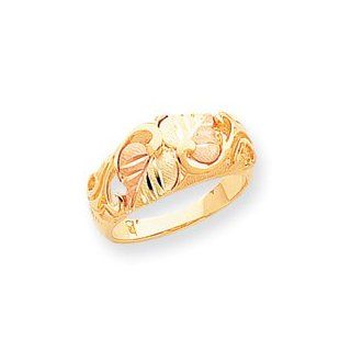10k Tri color Black Hills Gold Ladies Band Ring   Size 6   JewelryWeb Jewelry