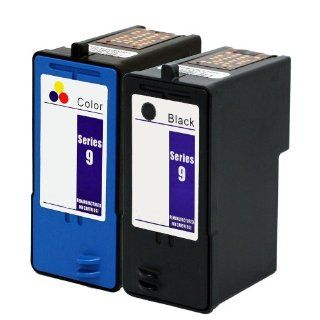 2 Ink Cartridges (Black MK990 + Color MK991) Series 9 for DELL 926 V305 V305w All In One Printer Electronics