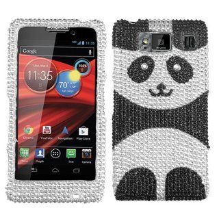 MYBAT Playful Panda Diamante Phone Protector Cover for MOTOROLA XT926M (Droid Razr Maxx HD) Cell Phones & Accessories