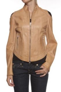 Cristiano di Thiene Antique Leather Jacket FLOWER, Color Light Brown, Size 36