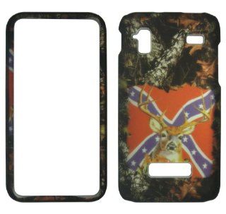 Rebel Flag Deer Samsung Captivate Glide SGH  i927 (AT&T) Case Cover Hard Phone Case Snap on Cover Rubberized Touch Faceplates Cell Phones & Accessories