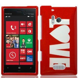 Nokia 928/Lumia (Verizon) Cover (Red Love) Cell Phones & Accessories