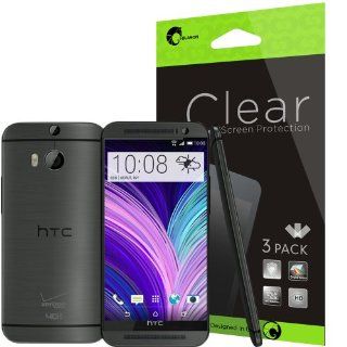 i Blason All New HTC One M8 Screen Protector   3 Pack + Premium HD Clear Version for HTC One 2014 (AT&T, Verizon, Sprint, T mobile, All Carriers) Cell Phones & Accessories