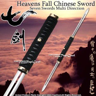 Heaven Fall Chinese Sword Seven Swords Movie Zatoichi  Martial Arts Swords  Sports & Outdoors