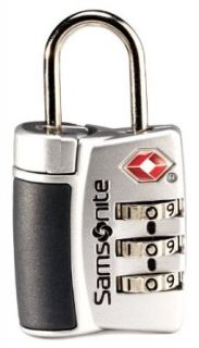 Samsonite Luggage 3 Dial Travel Sentry Combo Lock, Silver, One Size Clothing
