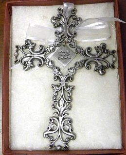 Cathedral Art Blessings on Your Dedication Cross Retired   Communion Religious Pewter Gifts FC305C13 5034   Wall Crosses