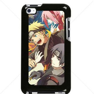 Naruto Manga Anime Comic Uzumaki Naruto Uchiha Sasuke Apple iPod Touch iTouch 4th Generation Hard Plastic Black or White cases (Black) Cell Phones & Accessories
