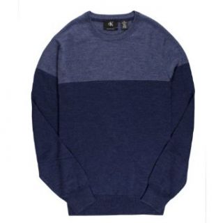 Calvin Klein Men's Merino Wool Long Sleeve Knit Sweater at  Mens Clothing store Pullover Sweaters