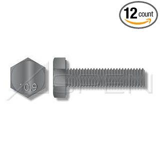 (12pcs) Metric DIN 933 M20X100 Hex Head Cap Screw with Full Thread Class 10 Steel Ships Free in USA Cap Screws And Hex Bolts