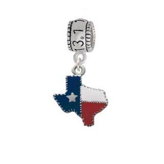 Texas   Fancy Edging Half Marathon Charm Bead Delight & Co. Jewelry