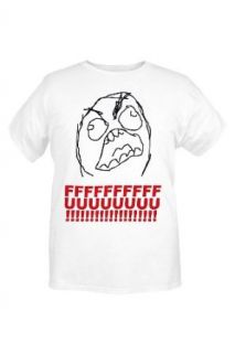 FU Rage Meme T Shirt Size  Large Novelty T Shirts Clothing