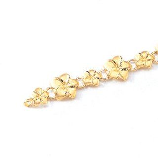 14K Plumeria Bracelet Tennis Bracelets Jewelry