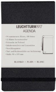 Leuchtturm Reporter Notepad, Plain, 3.5 x 6 Inch (LBR13)  Hardcover Executive Notebooks 
