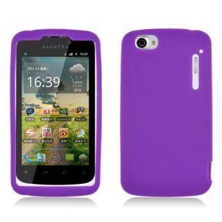 Alcatel 960C (Cricket) Skin Case,Purple Cell Phones & Accessories