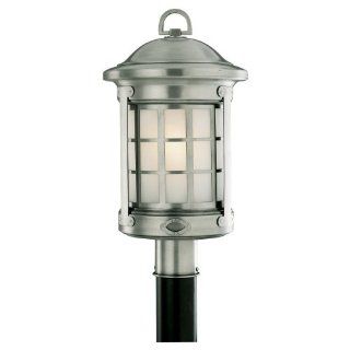 Sea Gull Lighting 82041 962 COOP Post Mount Lighting Fixture, Brushed Nickel   Outdoor Post Lights  