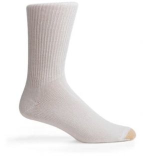 Gold Toe Men's ADC Outlast Fluffie Casual Sock, White10 13 at  Mens Clothing store