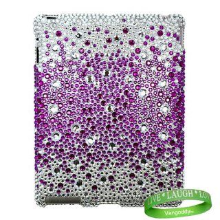 Bedazzled Diamond Cover Hard Case for all models of Apple iPad 2 (2nd Generation, wifi , + AT&T 3G , 16 GB , 32GB , MC939LL/A , MC947LL/A , ect) + Live * Laugh * Love Vangoddy Wrist Band Computers & Accessories