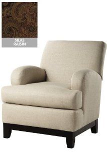 Custom Kenter Club Chair   37"hx30"w, Silas Raisin   Armchairs