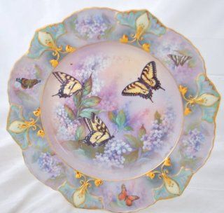 Limited Edition   GRACEFUL ELEGANCE by Lena Liu   Second issue in the JEWELS OF THE GARDEN COLLECTION   Bradford Exchange   Butterflies  Commemorative Plates  