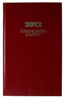 AT A GLANCE Standard Diary Recycled Daily Diary, Red, 2012 (SD376 13)  Appointment Books And Planners 