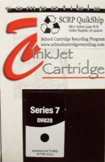 Genuine SCRP QuikShip Remanufactured Dell DH828 Series 7 Standard Yield Black (PK177) Inkjet Cartridge for printers 966 and 968 in pictured retail box. Electronics