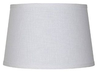 White Linen Drum Lamp Shade 10x12x8 (Spider)    