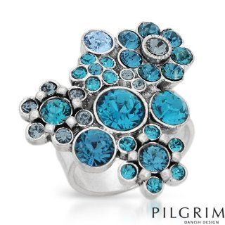 Pilgrim Skanderborg, Denmark Crystal Ring   Size 6.5 Jewelry