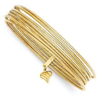 Gold and Watches 14K Slip On 7 Bangles Jewelry
