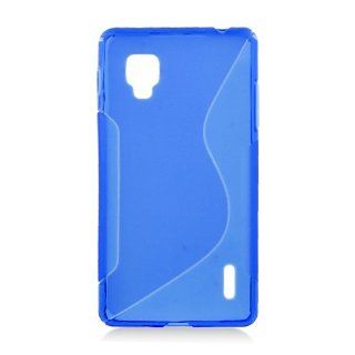 LG Optimus G LS970 Blue Translucent Zen Flex Cover Case Cell Phones & Accessories