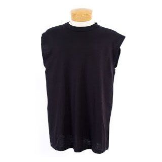 Jerzees Heavyweight Sleeveless T Shirt. 49M   Black 49M M at  Mens Clothing store