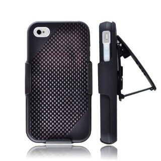 Gmatrix Commuter Series Hybrid Case&holster for Iphone 4&4s   Free Screen Protector & Stylus (Black&Black) Sports & Outdoors